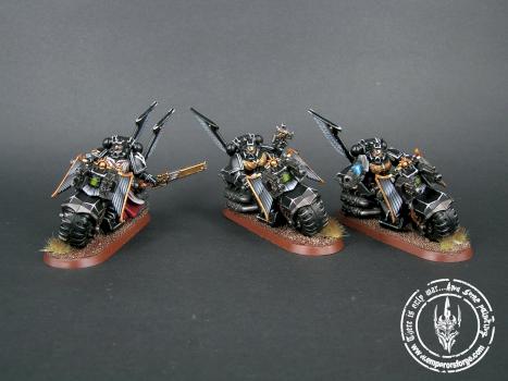 dark angels ravenwing bike squadron by RezoAmalio