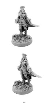 Female Commissar With Power Fist by warex