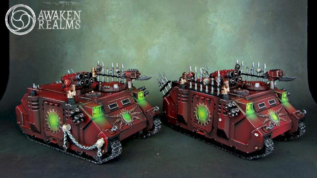 Khorne Rhinos by Awaken Realms