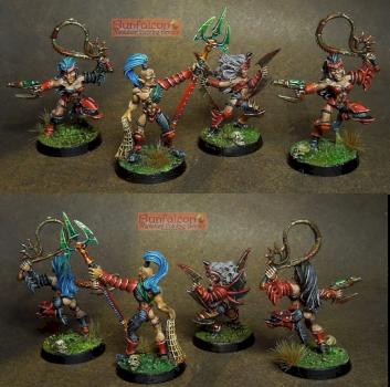 Dark eldar corsair colour theme test by Sunfalcon