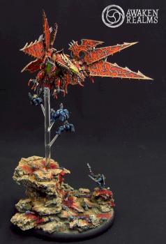 Khorne Heldrake diorama by Awaken Realms