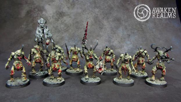 Nurgle Plaguebearers by Awaken Realms