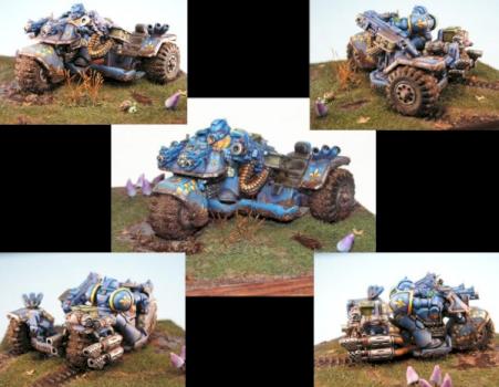 Space Marine Attackbike by wolfheim