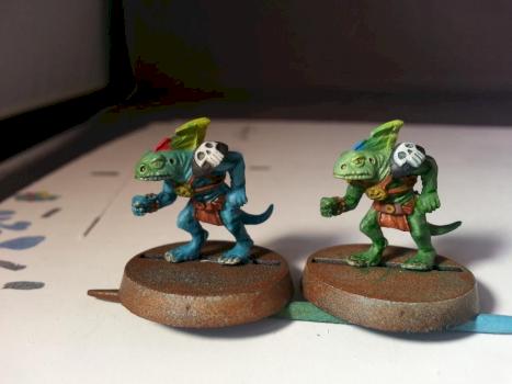 Blood Bowl Gamesday 2000 Lizardmen Team by MetroidHatchling