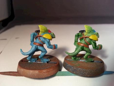Blood Bowl Gamesday 2000 Lizardmen Team by MetroidHatchling