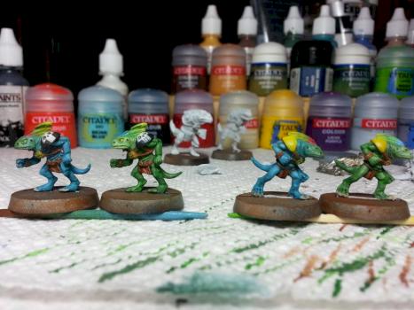 Blood Bowl Gamesday 2000 Lizardmen Team by MetroidHatchling