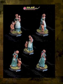 Female townsfolk & Childs by belminiart