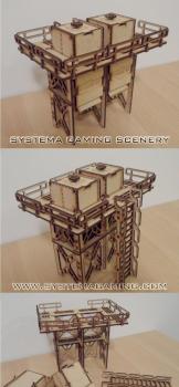 BASE-0 Storage Silo - MDF laser cut terrain by SystemaGamingScenery