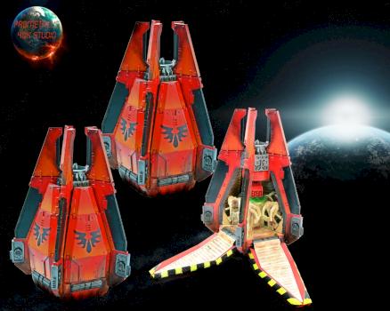 blood angels droppod by prometheus40kstudio