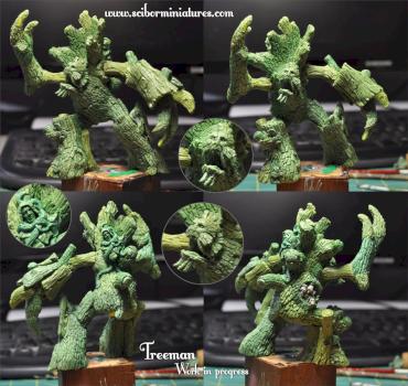 Treeman work in progress by Scibor