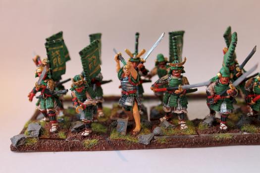 1st try Naginata Samurai with Warrior Monk by Piddy1980