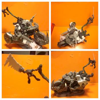 Forgeworld nob biker painboy ambu-bike comission by skyfi