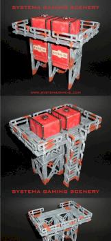 NEW! BASE-0 Storage Silo - MDF laser cut terrain by SystemaGamingScenery