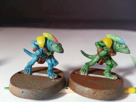 Blood Bowl Gamesday 2000 Lizardmen Team by MetroidHatchling