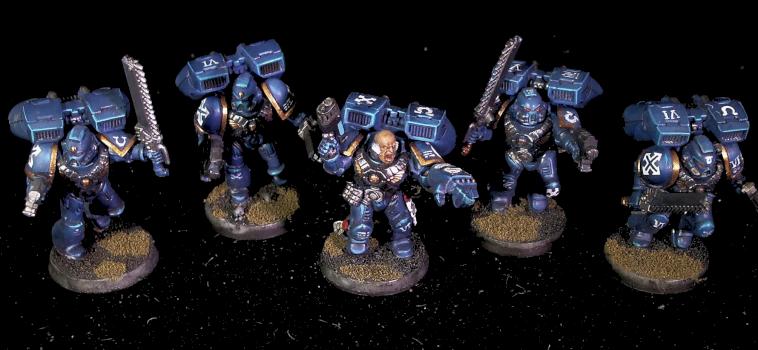 Ultramarine Assault Squad by P4Painting