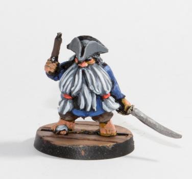 Dwarf Pirate Cap'n by gregorydecat