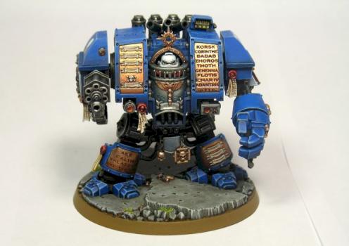 Venerable Dreadnought Ultramarines Chapter by Dehn