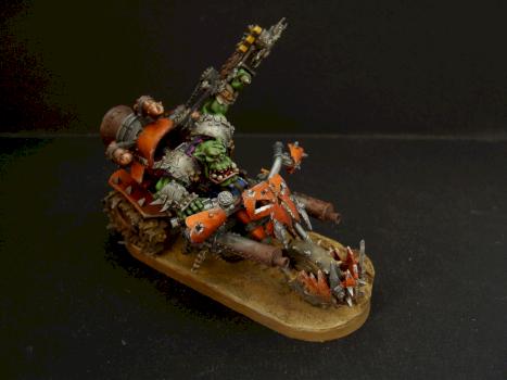 Orc Warboss on bike by michal81