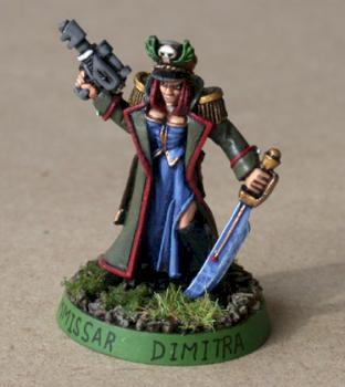 Imperial Guard Commissar 'Dimitra' by paulc