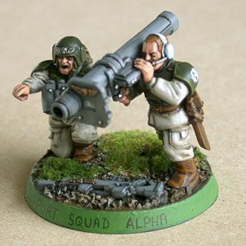 Cadian Fire support team with missile launcher by paulc