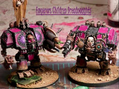 Emperors Children Dreadnaughts by crimslain