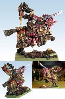elfe noir sur destrier by aenarion