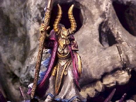 Chaos Lord of Tzeench on Disk by Duckteasah