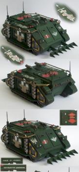 Old-school rhinos, pre-weathering. by winterdyne
