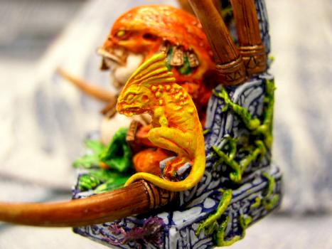 slann mage skink detail by two heads talking
