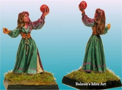 Female Sorceress with Power Orb by belmin