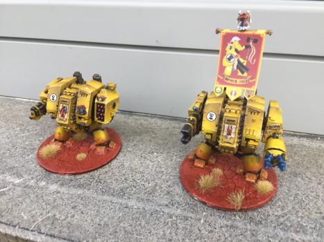 Imperial fist dreadnoughts by davve