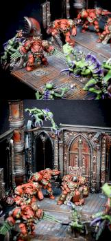 Space hulk diorama by Terecius