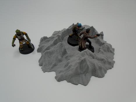 Table Top Terrain 3D Printed Lake Crater for Star Wars Legion, 40k and others by w013ejb