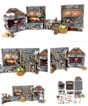 Medieval kitchen by Kazanceva
