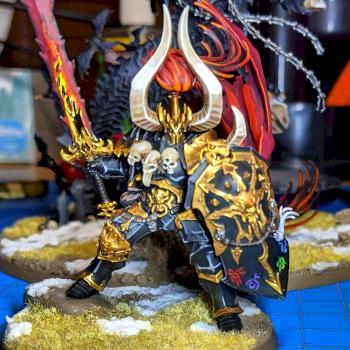 Archaon on foot by Lord_Denum