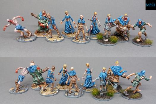 Zombicide BP - Team Blue (Walkers, Runners and Fatties) by M5S3