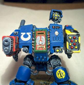 Ultramarine Dreadnought by CourageandHonor