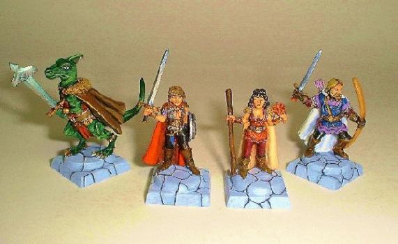 Forgotten Realms Alias, Dragonbait, Robyn & Tristan by miniaturz