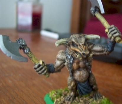 Minotaur w/2 Axes by TampaTechnomancer