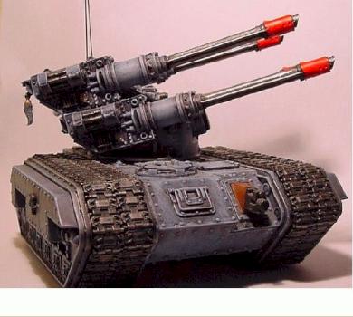 Space Wolf hydra flak tank by TcvBuuren