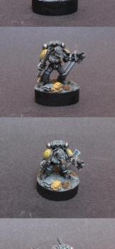 Space Marine Space Wolf with Chainsword by Daith by WhiteRavenFactory