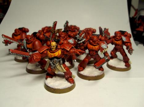 Blood Angel Space Marines by Zarkin