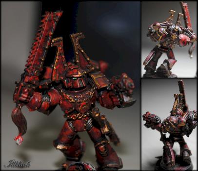 Chaos Khorne Berzerker by illblack