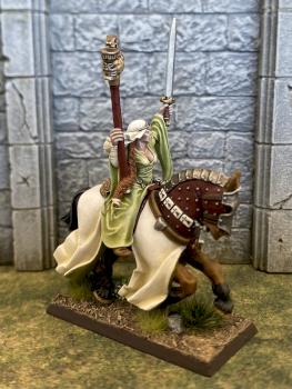 Bretonnia Mounted Grail Damsel by Tortus22