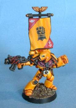 Space Marine Sgt. of the Imperial Fist by tetlis