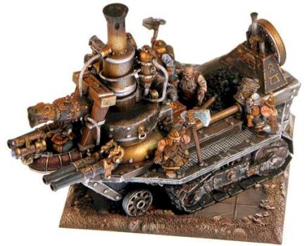 2006 Golden Demon Open Comp Runner Up Dwarf Steam Tank by timshinn73