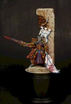 Malus Darkblade on foot by McSciar