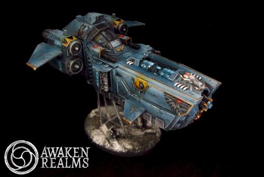NEW Space Wolves Stormfang gunship by Awaken Realms