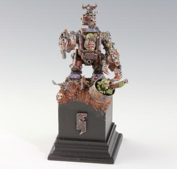 Ork nob in mega armor by BloodASmedium