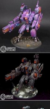 Tau Empire XV104 Riptide Battlesuits by Awaken Realms